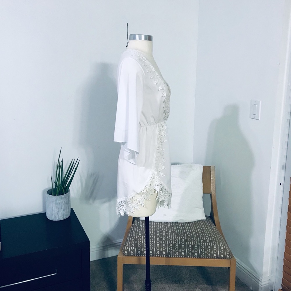 ๐ค WHITE BOHO CHIC ROMPER SHORTS ๐ค - Picture 2 of 13